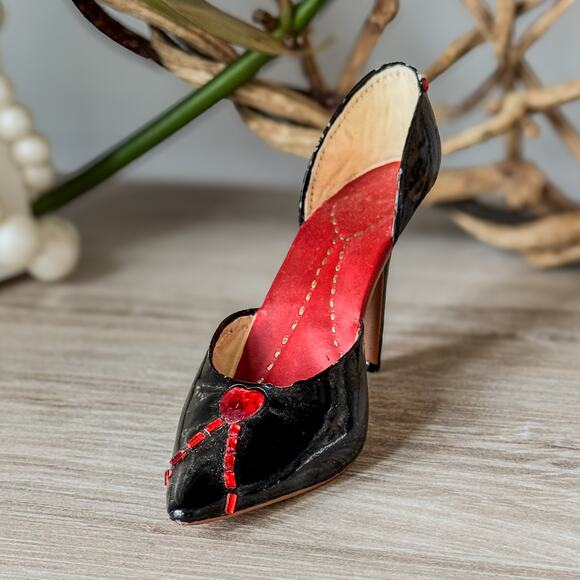 2002 Raine-Just The Right Shoe-Jeweled Heart-Item #25235-Miniature-Collectible - Picture 3 of 9